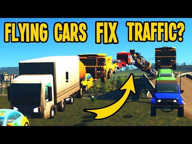 Traffic so Terrible the Cars FLY AWAY to Escape in Cities Skylines!