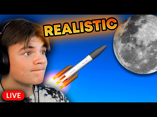 Going To The Moon and Back in Realistic Mode - SFS