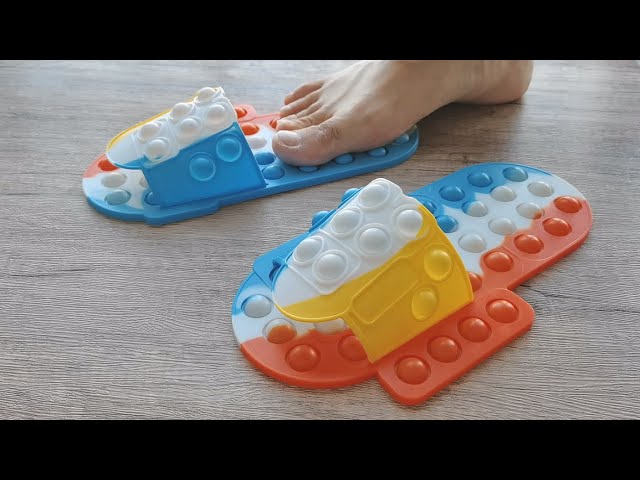Pop It Slipper Unboxing 2021 - Cute Fidget Toy Sandals Shoes