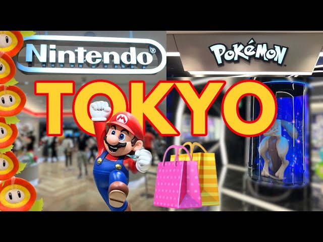 TOKYO All Day SHOPPING *walking tour* of Nintendo Store, Pokemon Center SHIBUYA JAPAN