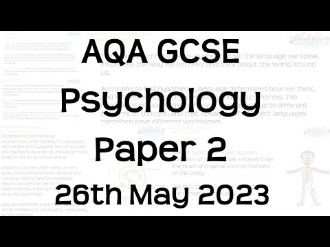 AQA GCSE Psychology Exam Revision