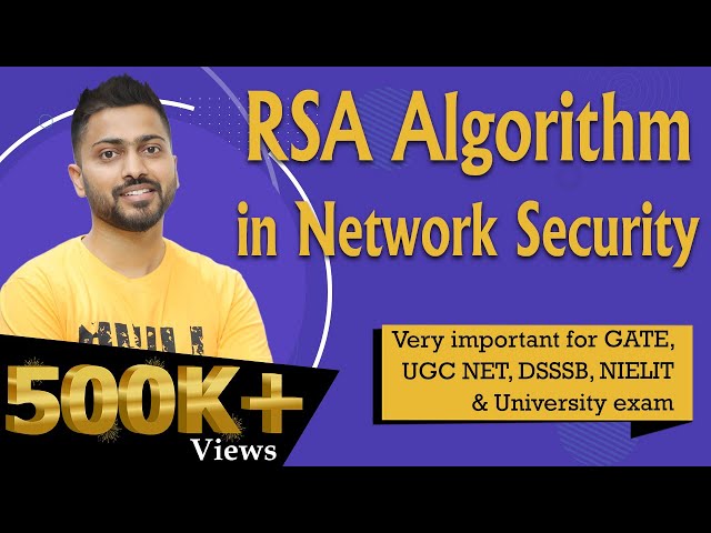 Lec-84: RSA Algorithm in Network Security with examples in Hindi rsa algorithm example in hindi