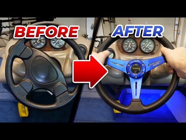 How to Change the Steering Wheel on a Boat!