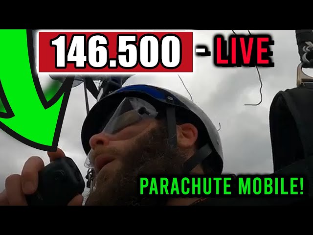 LIVE Morning Jump! 0745 local /  1245 UTC Parachute Mobile Ham Radio - KD9OLN - Rochelle, Illinis