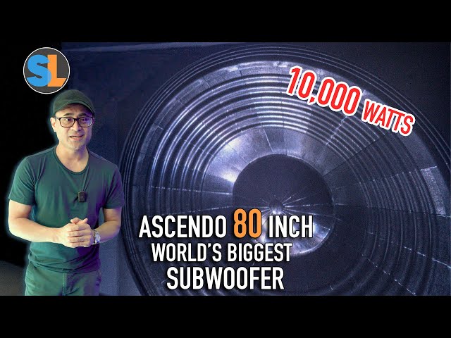 This is The World's BIGGEST Subwoofer! Ascendo The 80 🔊🔊