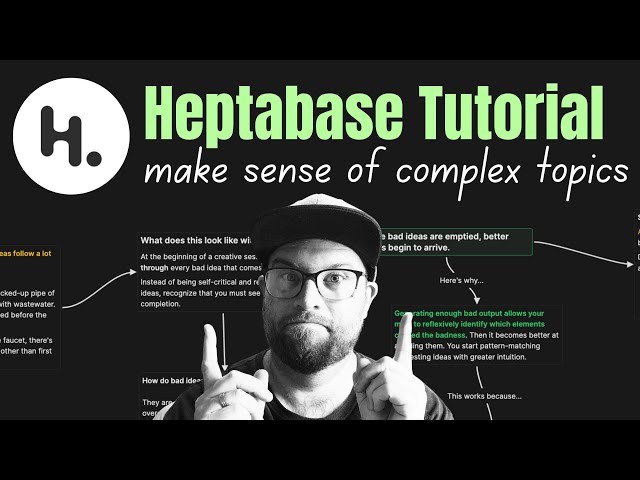 Heptabase: A beginners tutorial for visual note taking (personal knowledge management tool)