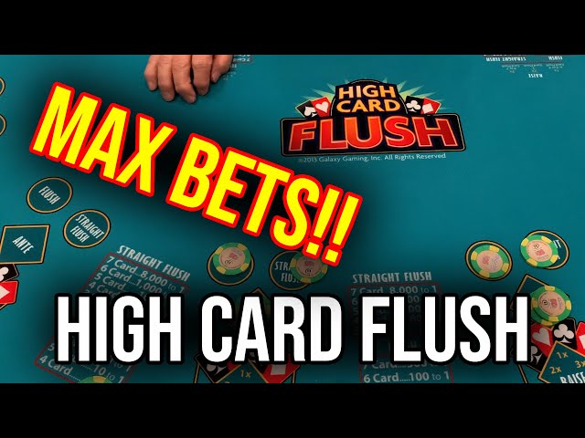 $1400 VS High Card Flush!!!