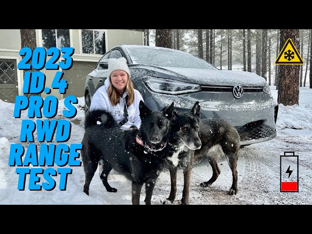 2023 VW ID.4 Pro S RWD Cold Climate Range Test | Our First Family Road Trip In Our New Electric SUV!