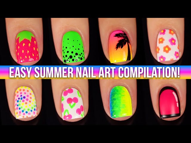 EASY Summer Neon Nail Art Design Compilation!  || KELLI MARISSA