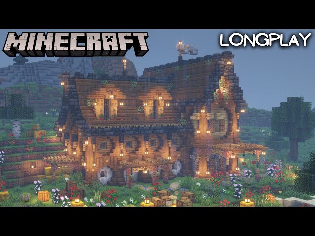 Building a Rainy Spruce Cottage - Minecraft Relaxing Longplay, Peaceful 1.20 Adventure
