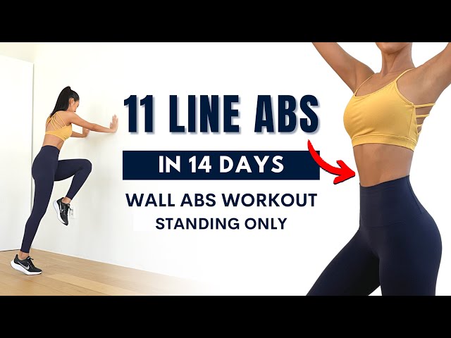 GET 11 LINE ABS FAST - 15 MIN Wall Abs Workout
