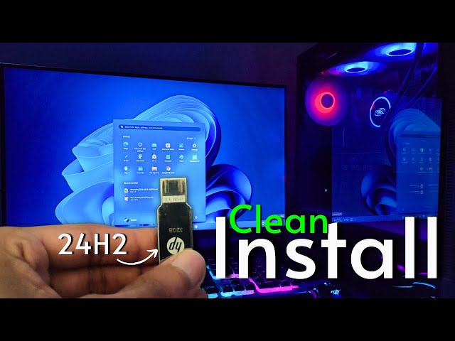 🧹Clean Install Windows 11 24H2 on PC ✨ Unsupported Hardware Also!