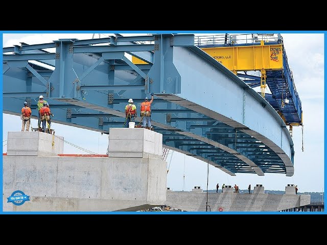 Japan and Korea's Amazing Modern Bridge Building Technology. Heavy Duty Construction Equipments