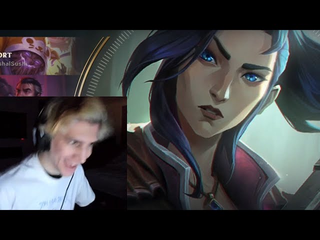 xQc plays Caitlyn Solo Ranked | League of Legends 2022 gameplay #9
