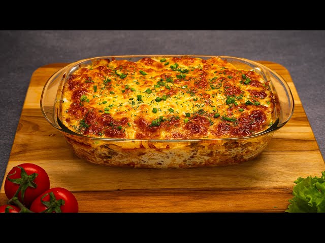 The best recipe for dinner! An old recipe for potato casserole with meat!