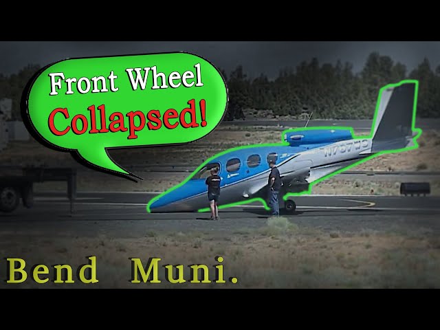 NOSE GEAR FAIL | Vision Jet at Bend Municipal Airport