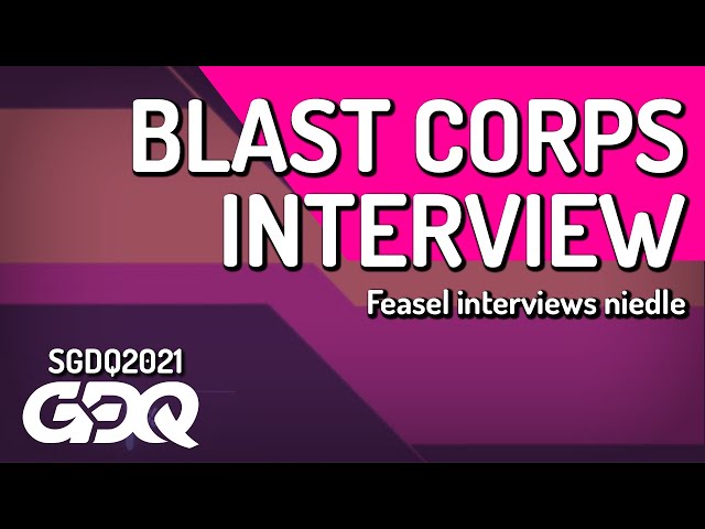 Blast Corps Interview - Summer Games Done Quick 2021 Online