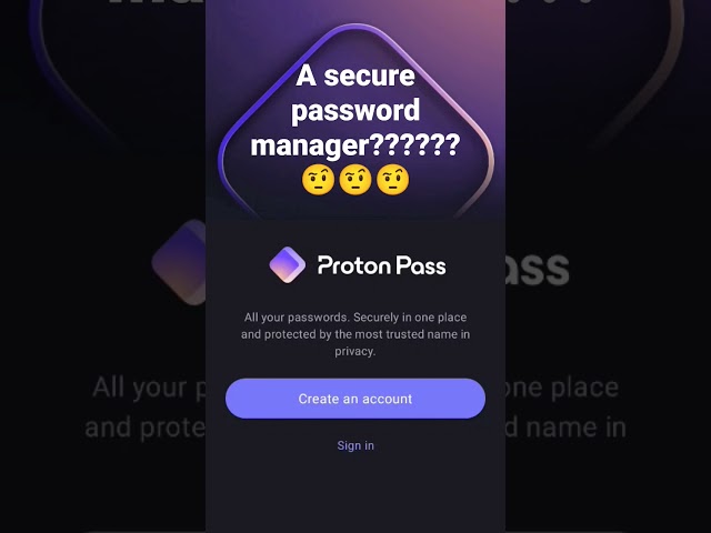 Proton Released a Password manager???? #shorts #security
