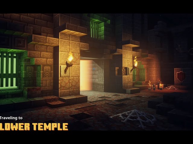 Going into the lower temple. And using a corrupt Beacon. In Minecraft Dungeons.ep6