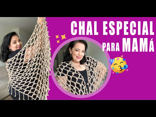 ¡Para MAMÁ! 😍 Chal Especial ​😍 / Cómo tejer - Yo Tejo con LAURA CEPEDA