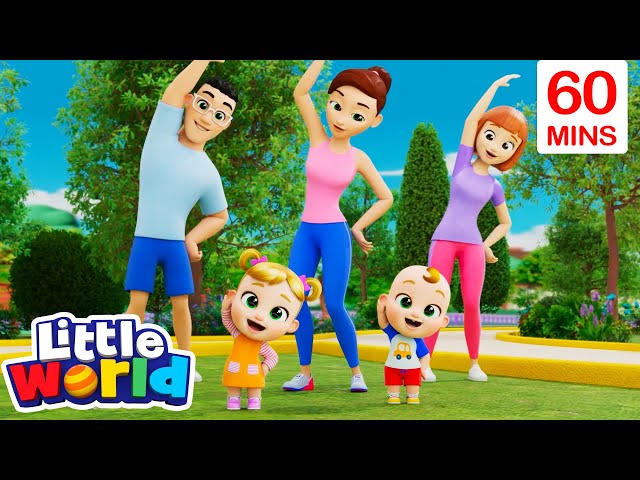 Yoga at the Park + 60 Minutes of Kids Songs & Nursery Rhymes by Little World