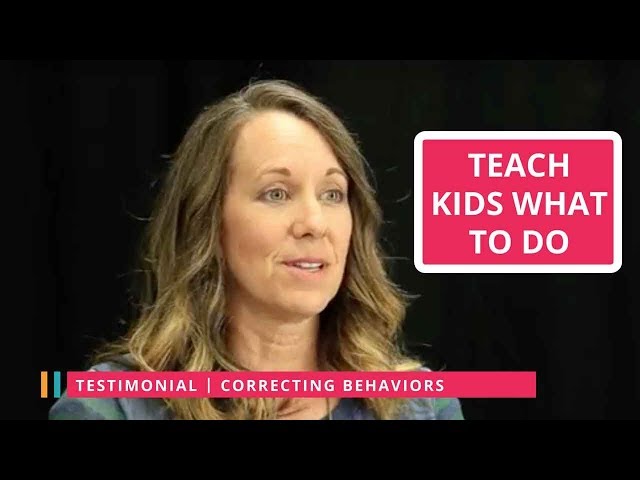 Correcting Behaviors teaches kids what to do