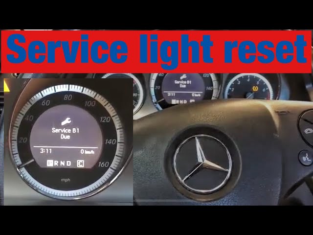 How to Reset the Service A and B Light on a 2008- 2011 Mercedes C 300