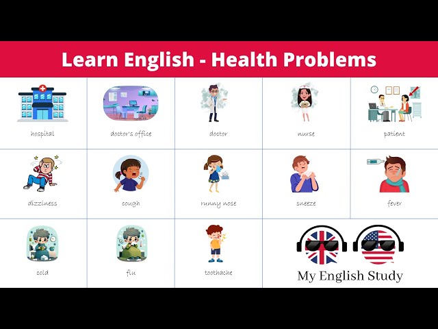 Learn English Vocabulary #44 | Health Problems | 🤒💊🏥