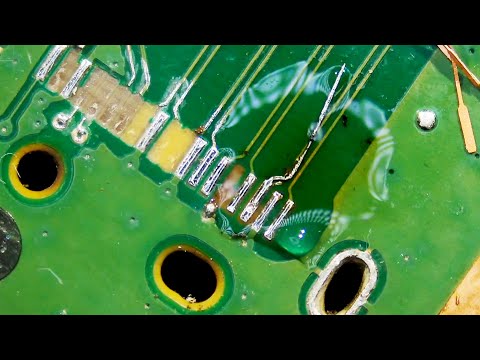 Xbox Series X damaged HDMI connector restoration with 10 missing Pads