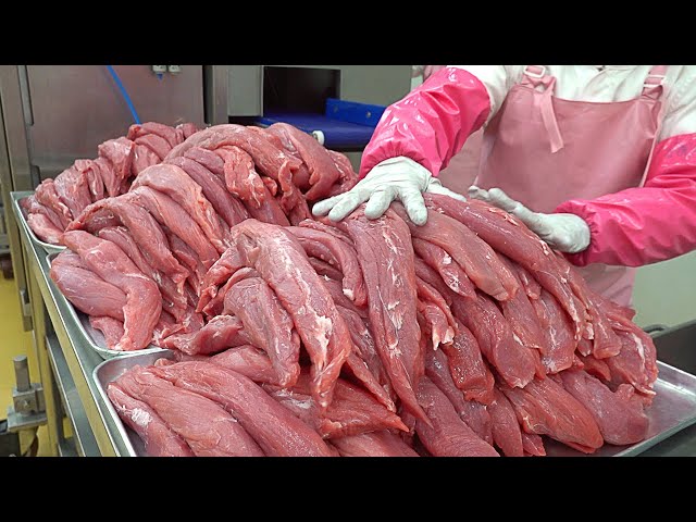 돈까스공장 Mass Production! Pork Cutlet and Vegetable Sauce Making Process - Korean food factory