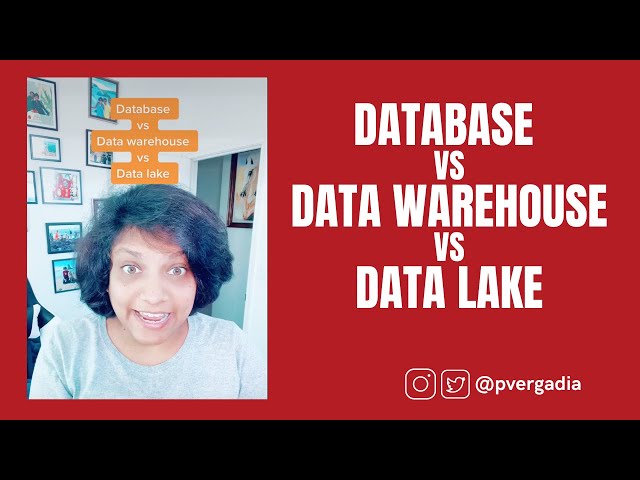 Database vs Data Lake vs Data Warehouse