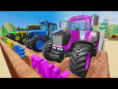 Learn colors with Tractors