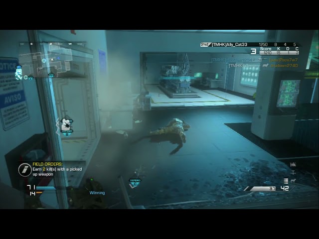 COD Ghosts PS3 - Sovereign KEM Strike Highlight (Live Comm)