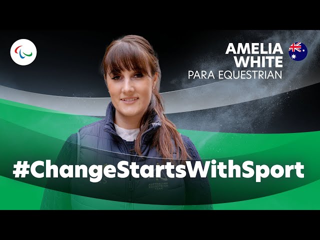 #ChangeStartsWithSport - Amelia White: The Unstoppable Force in Para Equestrian 🐎
