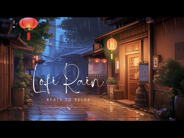 Tranquil Rainy Day in Old Japan: Lofi Chill Beats for Contemplative Strolls Through Historic Streets