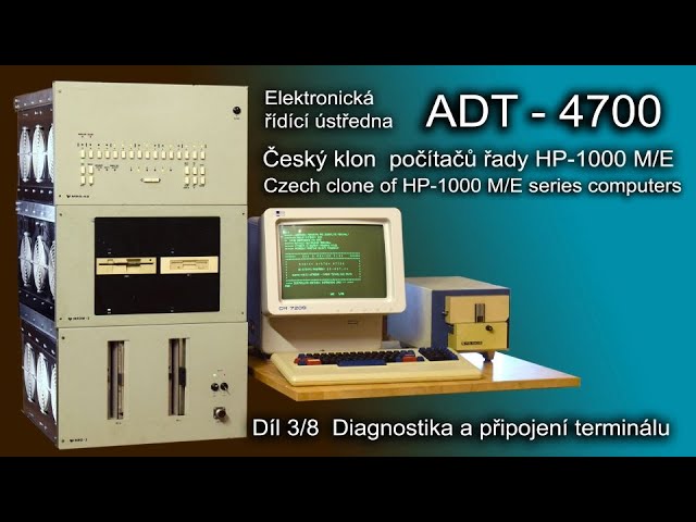 Počítač ADT-4700 (HP-1000) díl 3. Diagnostika, terminál a modul MPD-3.