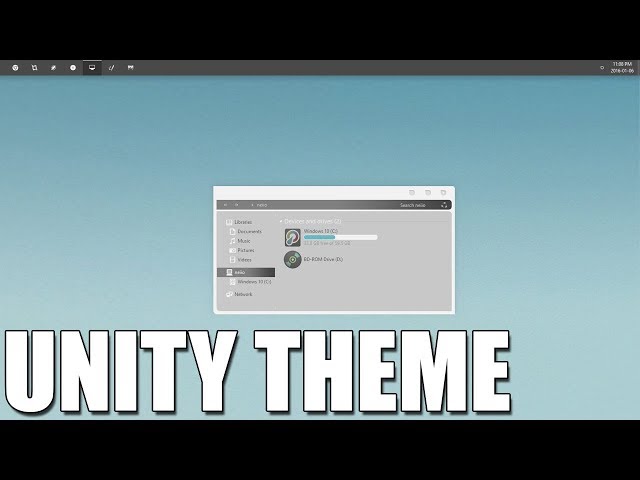 Windows10 Unity 2016 Light Theme Skinpack Tutorial 2017 | Unity 2016 Sexy Theme