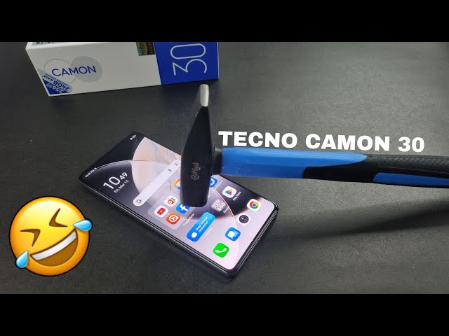 Tecno Camon 30 Screen Scratch & Front Glass Durability Test 🔨🛠️