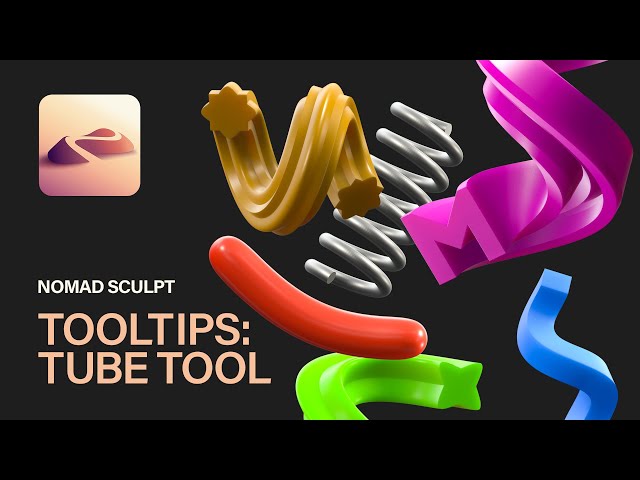 Nomad Sculpt: Tooltips: Tube Tool