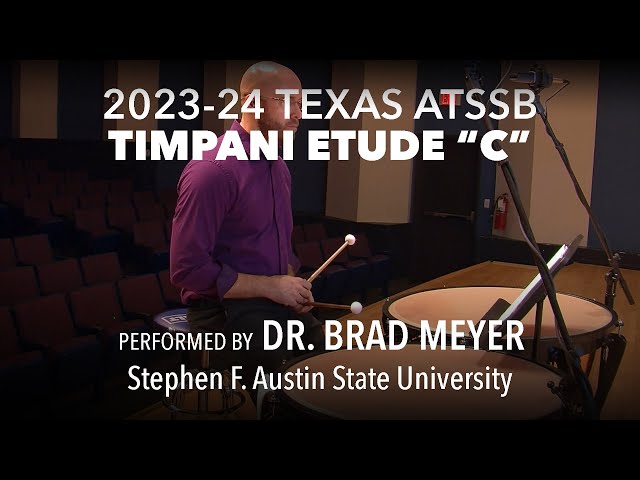 Texas ATSSB 2023 All State Timpani Etude | Year C