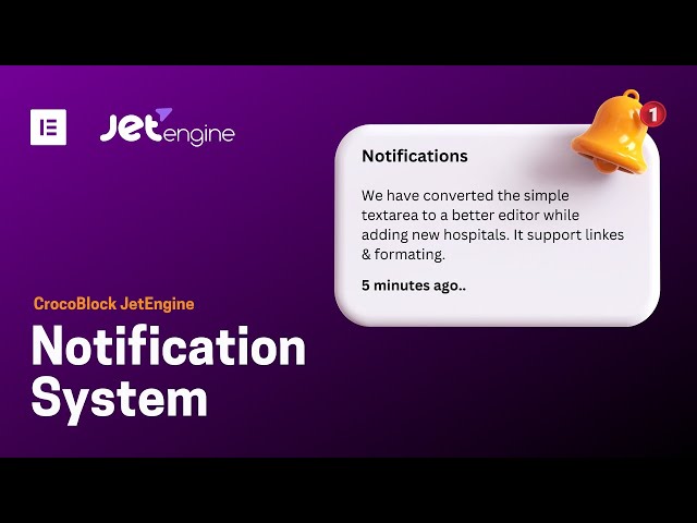 Internal Notification System | JetEngine | Wordpress | Elementor