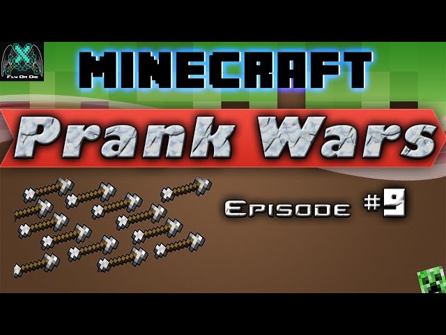 Minecraft Prank Wars!: Ep. 9 - Flurry of Arrows Prank!