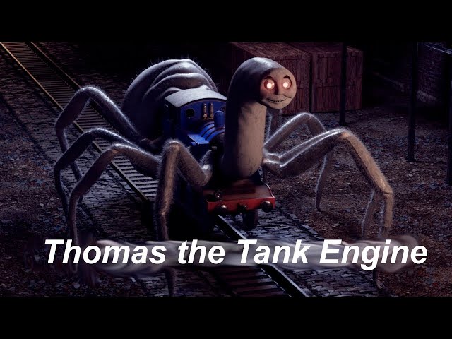 Thomas spider train cartoon