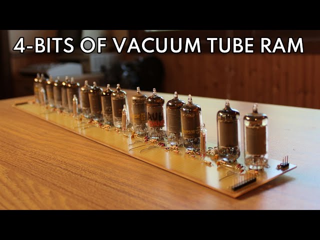 Vacuum Tube Computer P.26 – Memory Map and 4-Bits of RAM