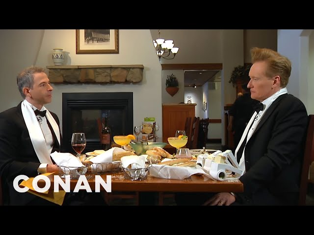 Conan Takes Jordan Schlansky To His Favorite Italian Restaurant | CONAN on TBS