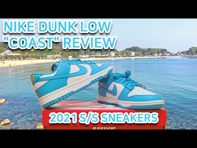 Feels like UNC Colorway! NIKE DUNK LOW "COAST" REVIEW. 2021 S/S DD1503-100