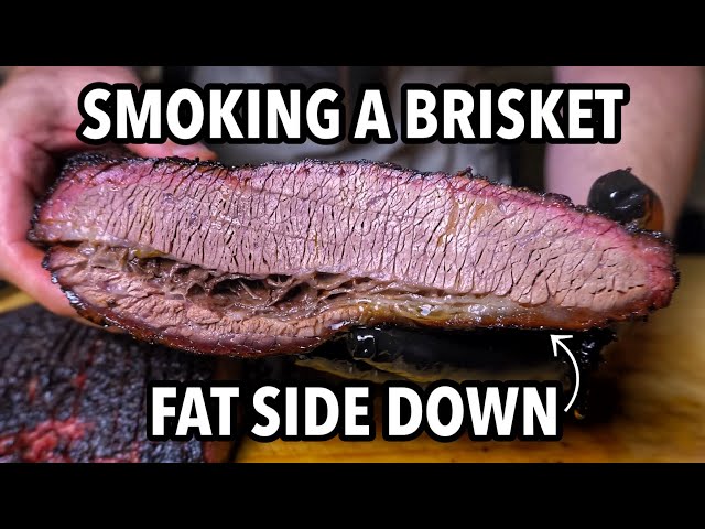 Smoking a Brisket Fat Side Down