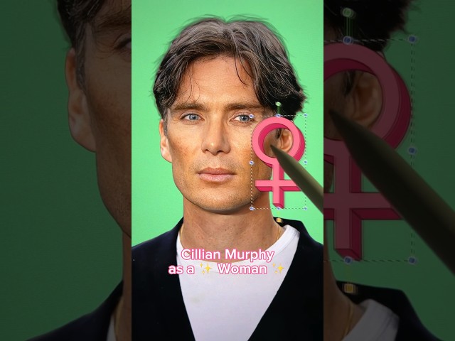 if ✨ Cillian Murphy ✨ as a Woman ✨ and she looks so pretty ✨ | SISWA #shorts