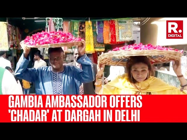 Gambia Ambassador To India Mustapha Jawara visits Nizamuddin Aulia Dargah in Delhi