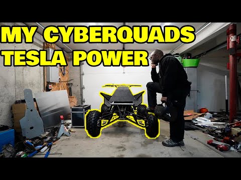 Installing a “Tesla” Motor in my Cyberquad